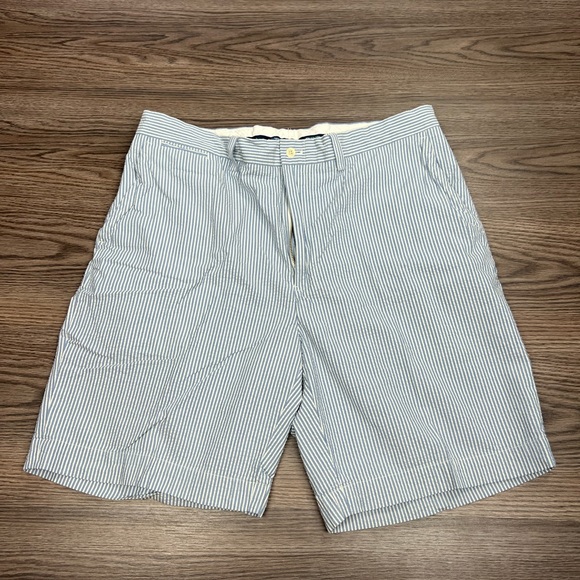 Polo Ralph Lauren Other - Polo Ralph Lauren Blue & White Seersucker Shorts 38